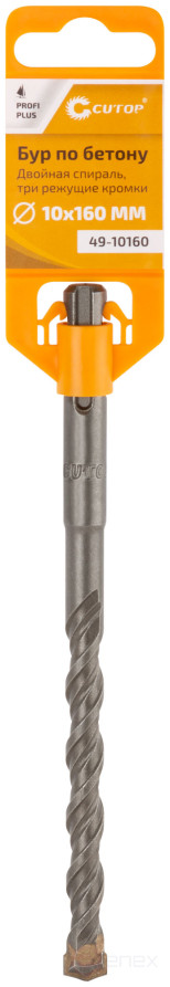 Concrete drill CUTOP, Profi Plus - double spiral, three dust-removing edges, 10 x 160 mm