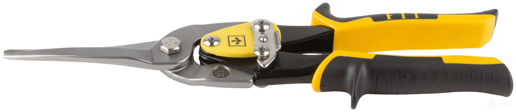 Ножницы по металлу усиленные CrMo Профи, прорезиненные ручки, удлиненные прямые 300 мм