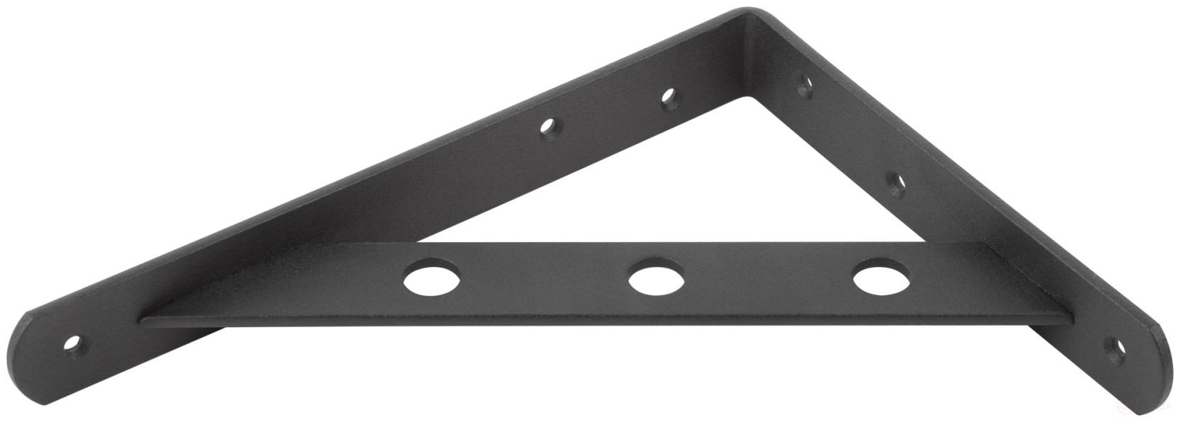 Уголок-кронштейн усиленный черный 200х150 мм