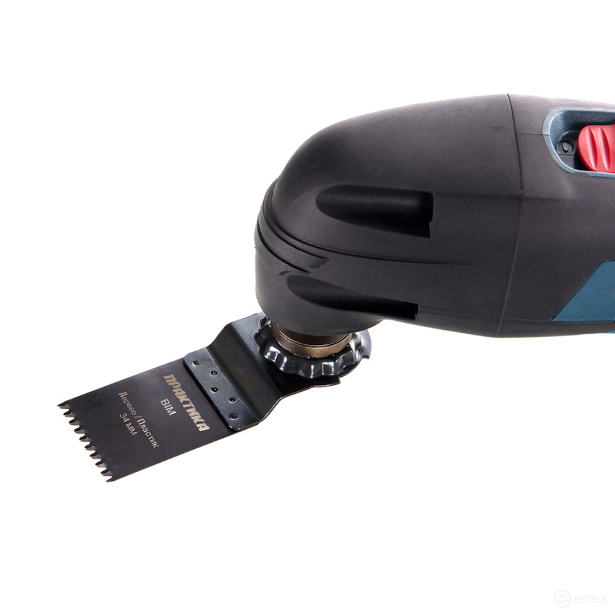 Насадка для МФИ ПРАКТИКА режущая пазовая прямая, BiM, по тверд. дереву, ДСП, 34 мм, крупный зуб (240-195)