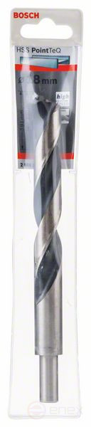 Спиральное сверло из быстрорежущей стали HSS PointTeQ 18,0 мм (укороченный хвостовик)