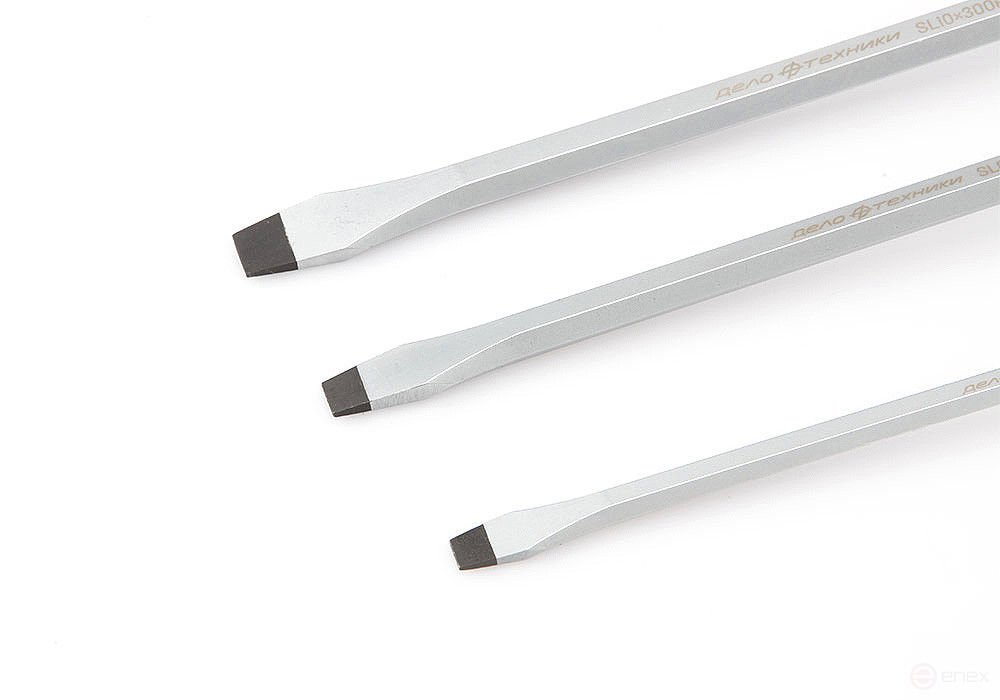 Reinforced screwdriver with three-component handle, 6×100 mm slot