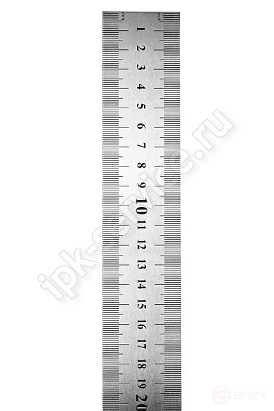 Линейка металлическая двусторонняя 1000 мм