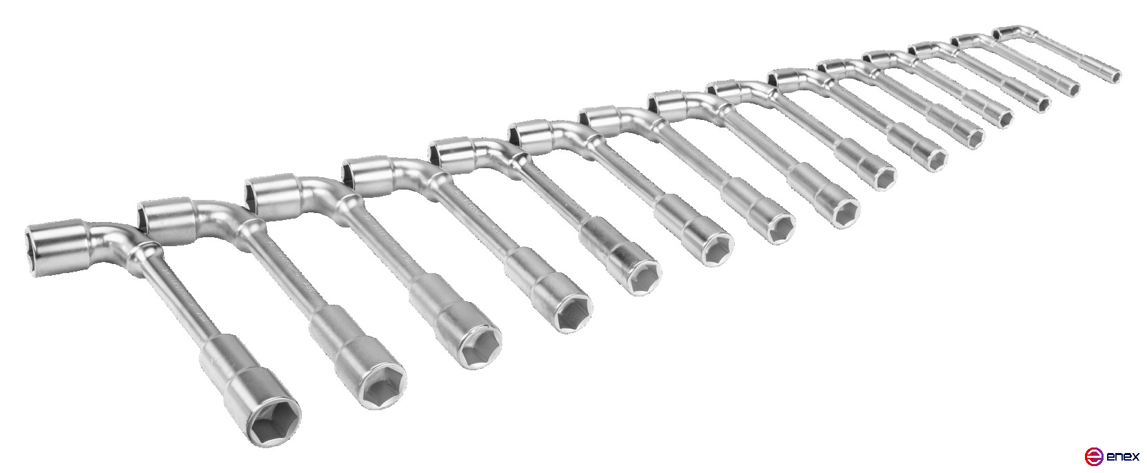 Set of curved socket wrenches series 29M, 8 - 24 mm, 14 pcs