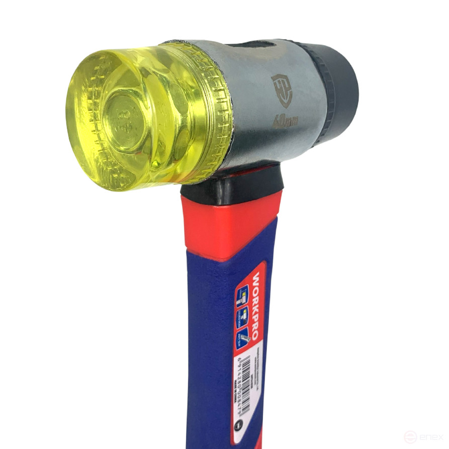 Hammer with soft strikers with fibreglass handle WP241036 WORKPRO