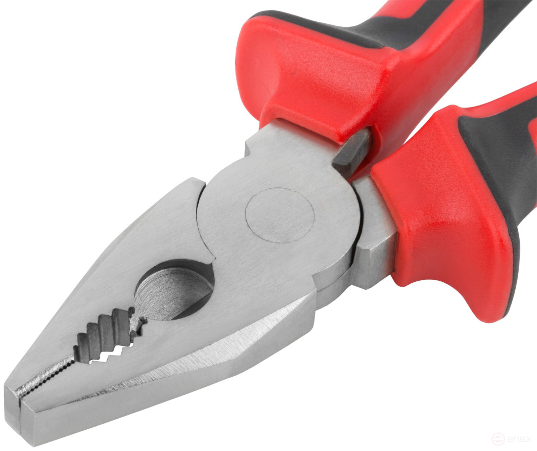 Trend combination pliers, two-tone rubberized handles, chrome-nickel coating 200 mm