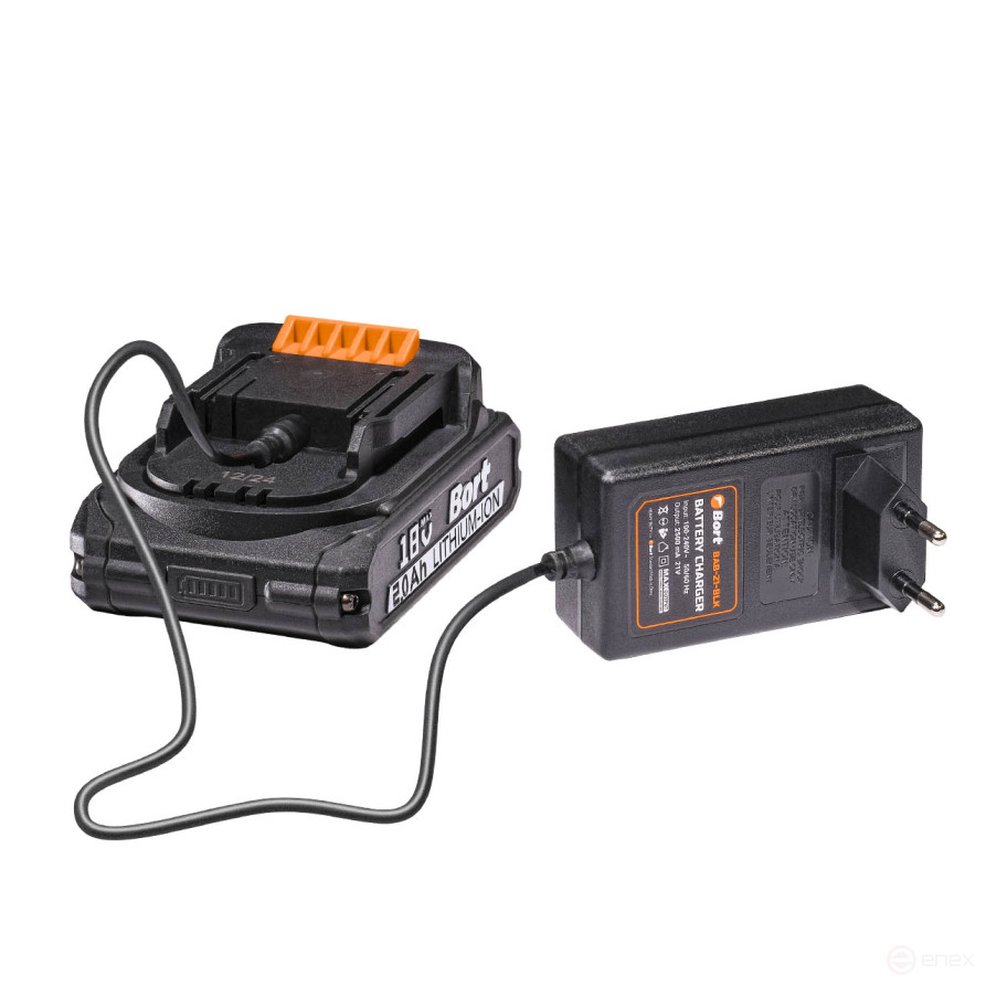 Дрель-шуруповерт аккумуляторная BORT BAB-21-BLK (2x1,5Ah)