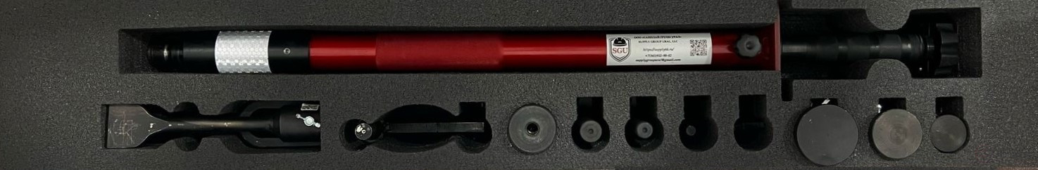 Комплект инструмента в переносной сумке (Универсальная Динамическая Кувалда 760 мм + комплект выколоток 10 шт.+ утяжелитель)