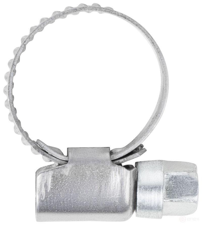 Хомут обжимной накатной, ширина 9 мм, нерж.сталь 10-19 мм
