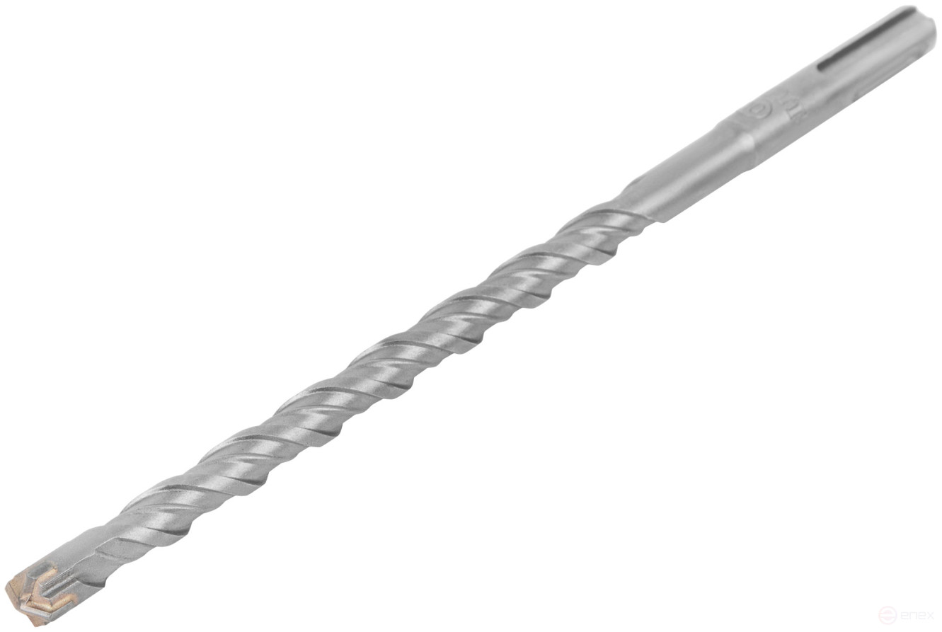 Бур по бетону SDS-PLUS, Профи, крестообразная вставка, двойная спираль, 10 х 210 мм