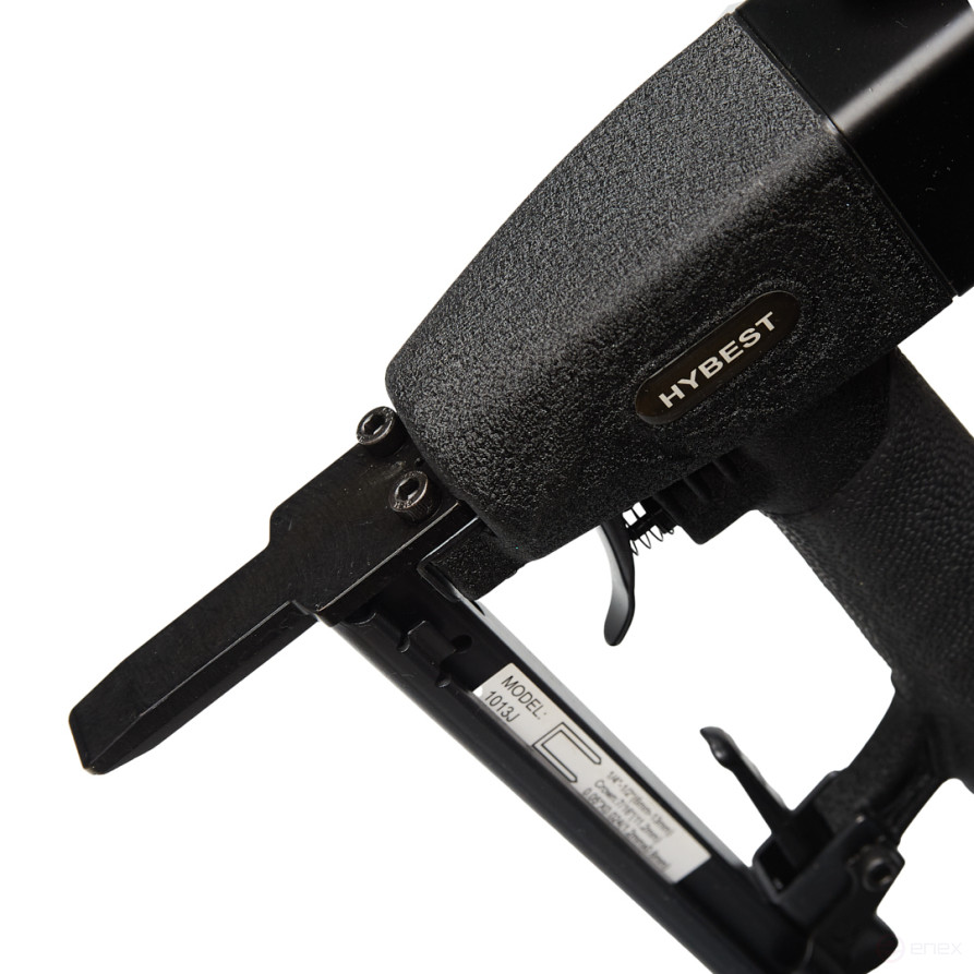 Hybest 1013JL furniture staple gun (pneumatic, 53F 20Ga staples, elongated)