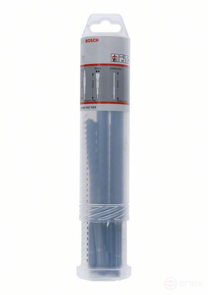 Набор зубил SDS plus-5X, 5 шт. 5pcs SDS plus-5X and chisel set: 6/8/10x100x160, pointed/flat chisel 250mm