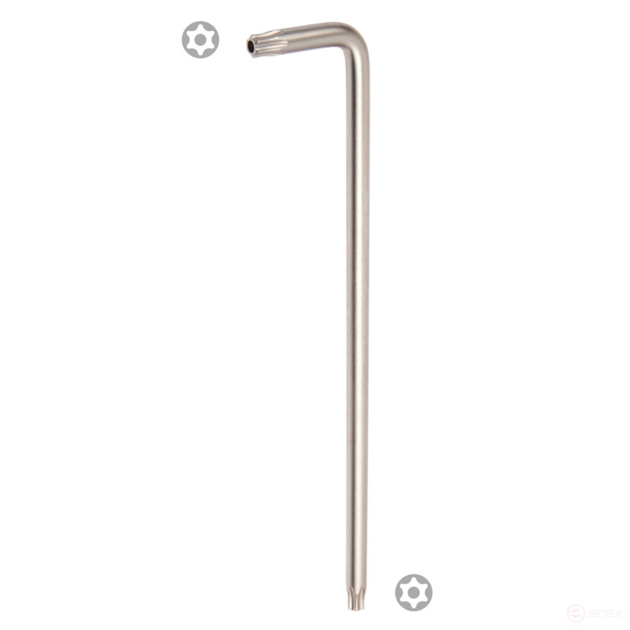 Ключ Г-образный Torx, Т40H, 40,0 х 182,0 мм, с отверстием KING TONY 112740R