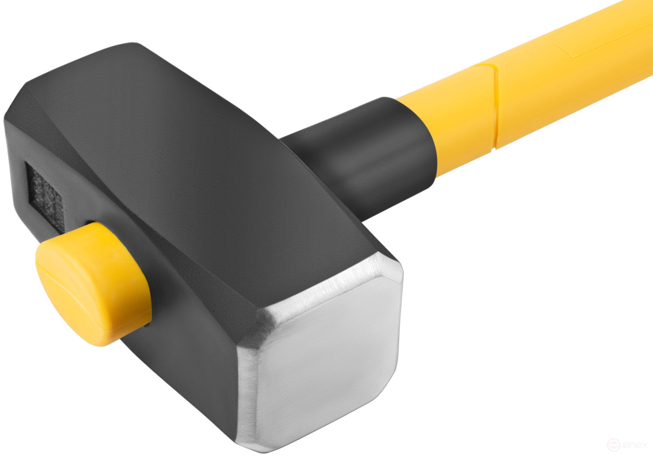 Forged sledgehammer, fiberglass reverse reinforced handle 900 mm, 6 kg