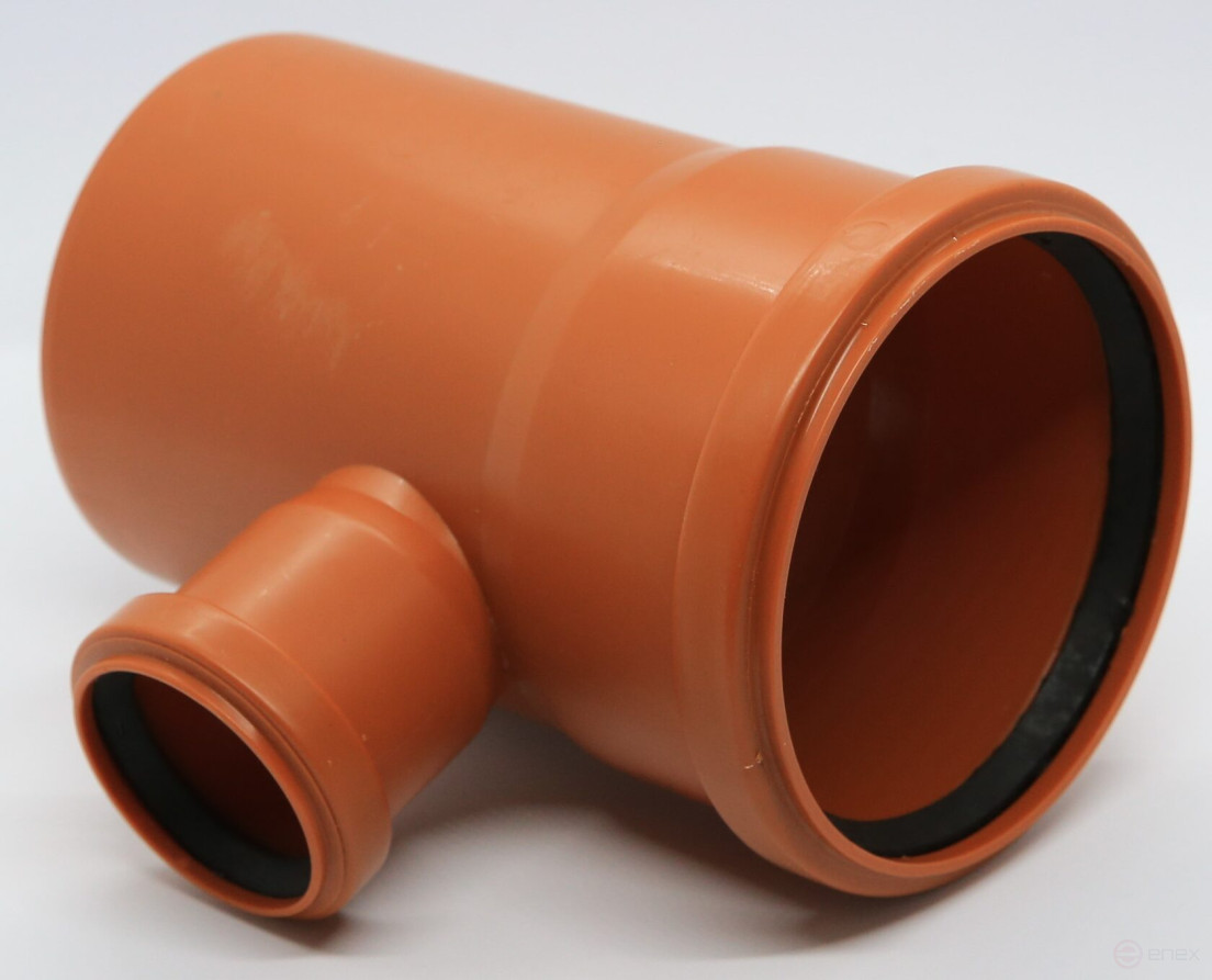 External tee 110 by 50 mm 90 (87.5) degrees Flextron