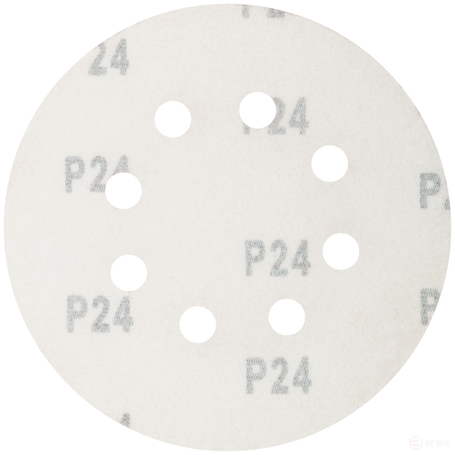 Perforated abrasive grinding wheels on a pile basis for "Velcro" (P24, 125 mm, 5 pcs.), CUTOP Profi