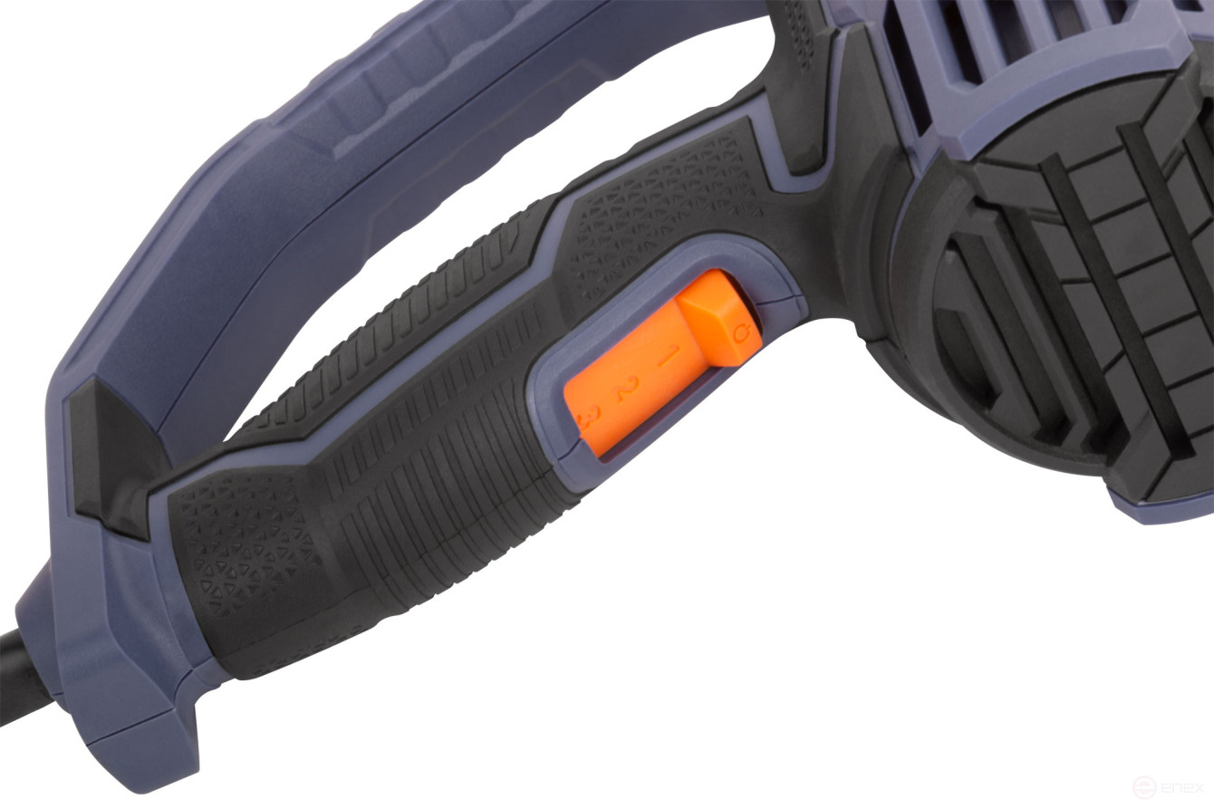 MAX-PRO Technical hair dryer 2000 W; 60/350/600°C; 500 l/min; 0.76 kg; rubber cable; rubber inserts; box.