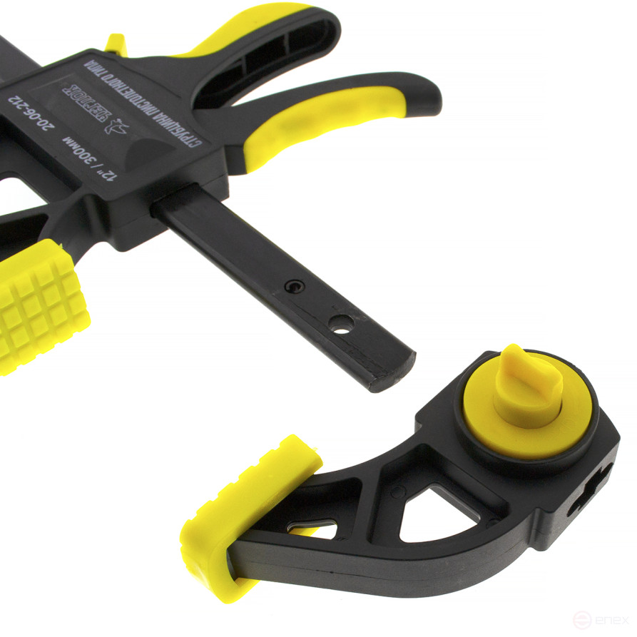 Струбцина, пистолетного типа, быстрозажимная, двухкомпонетная ручка, 18" (450мм), Чеглок (6/12)