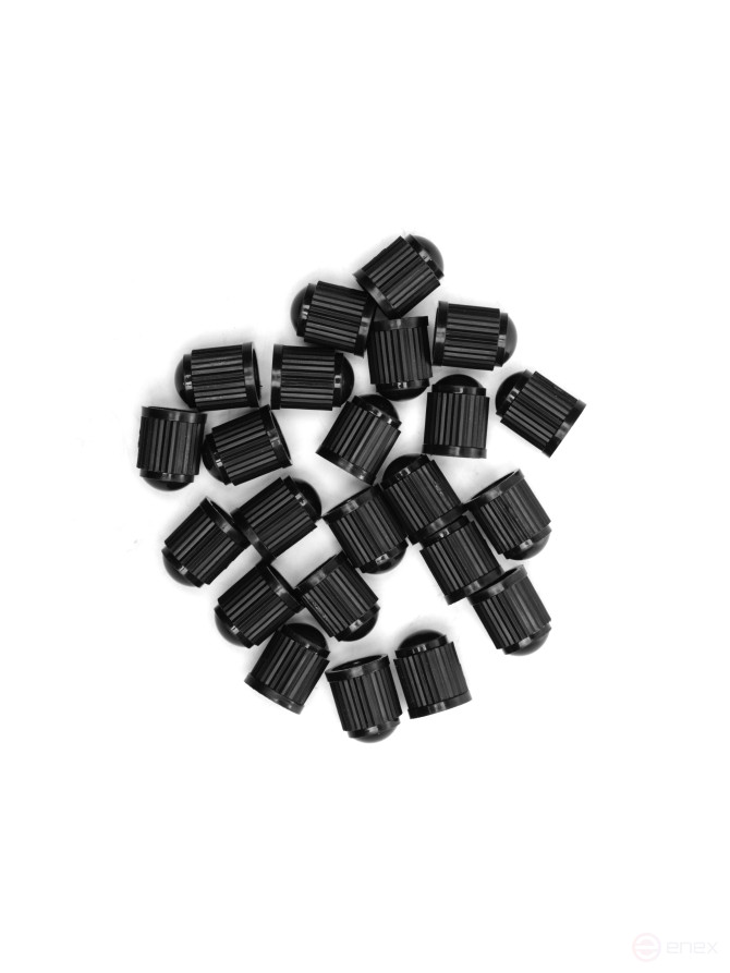 ACG Колпачок для колесного вентиля пластиковый черный (уп/100 шт) LUXOR 1026065