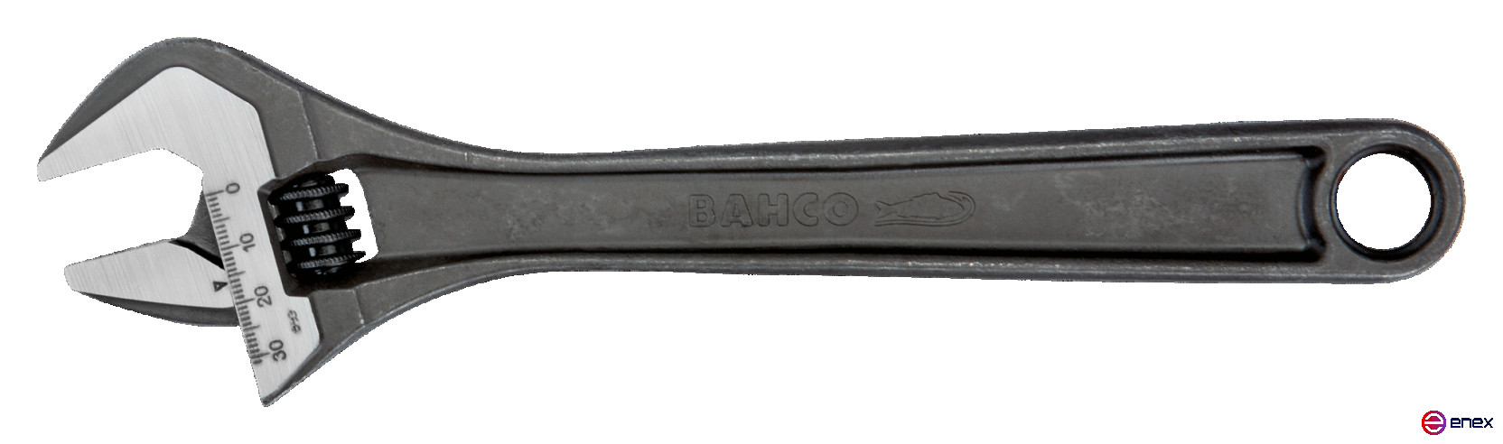 Ключ разводной оксидированный, длина 455/захват 53 мм