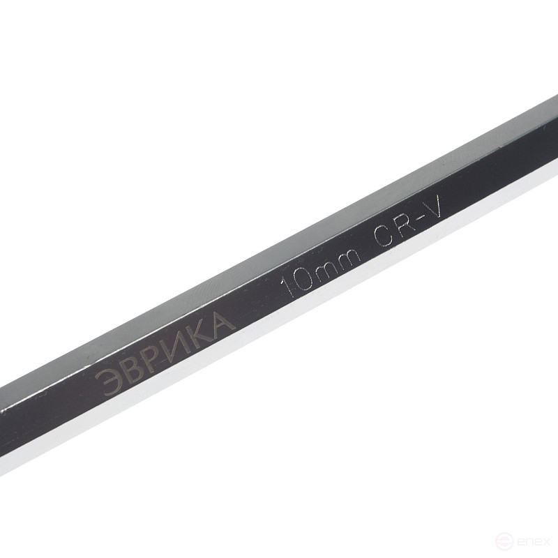 Ключ шестигранный 10мм ER-76510L: Г-образный удлиненный с шаром ЭВРИКА /1/8/16