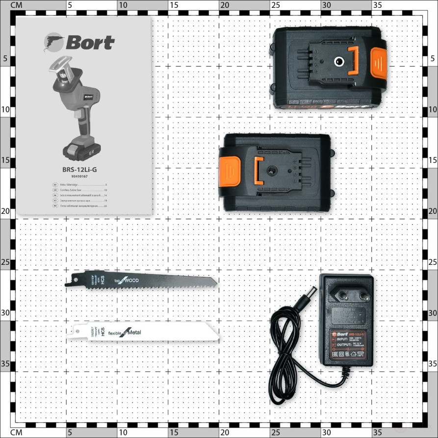 Reciprocating cordless saw BORT BRS-12Li-G