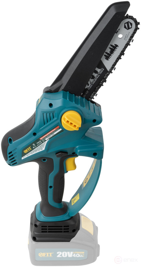 Пила цепная; Бесщеточный; 20В; 7,5 м/сек; 150 (6"), 145 мм, 36, 40 мл, рез. накл.; коробка