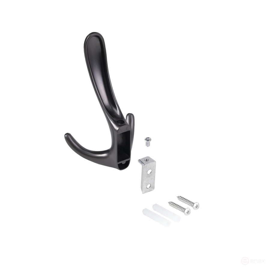 Hook meb. three-horn metal ROMA graphite AKS