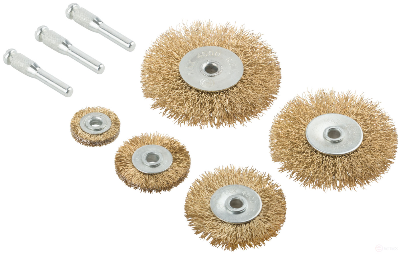 Clothespins with a pin, set of 5 pcs. (wheels 25 / 38 / 50 / 63 / 75 mm)