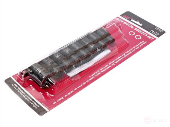 Set of special 1/2" 5-sided and RIBE 8-piece JTC heads