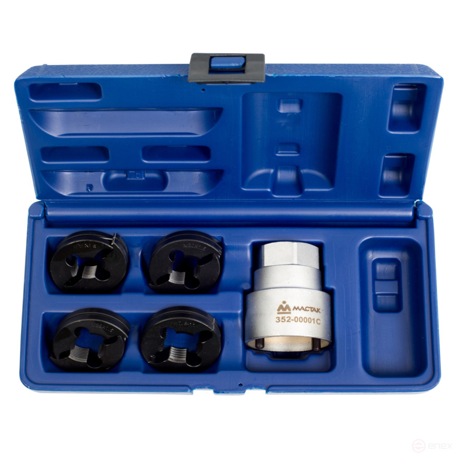 Набор для восстановления резьбы на колесных шпильках DAF / IVECO / MAN / RENAULT / VOLVO / MB МАСТАК 352-00001C