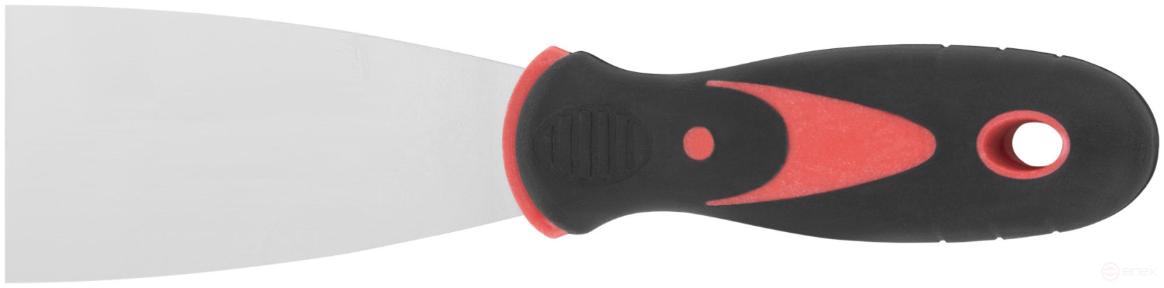 Шпатель, нерж.сталь, прорезиненная ручка 2" (50 мм)