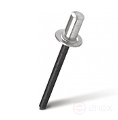 Заклепка вытяжная закрытого типа MESSER Алюминий/Сталь AlMg 5% St 4x10 мм (упаковка 50 шт.)