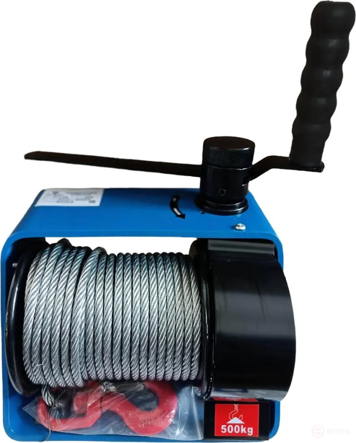 Лебедка ручная червячная Shtapler ЛЧР-500 (0,5т, 25м)