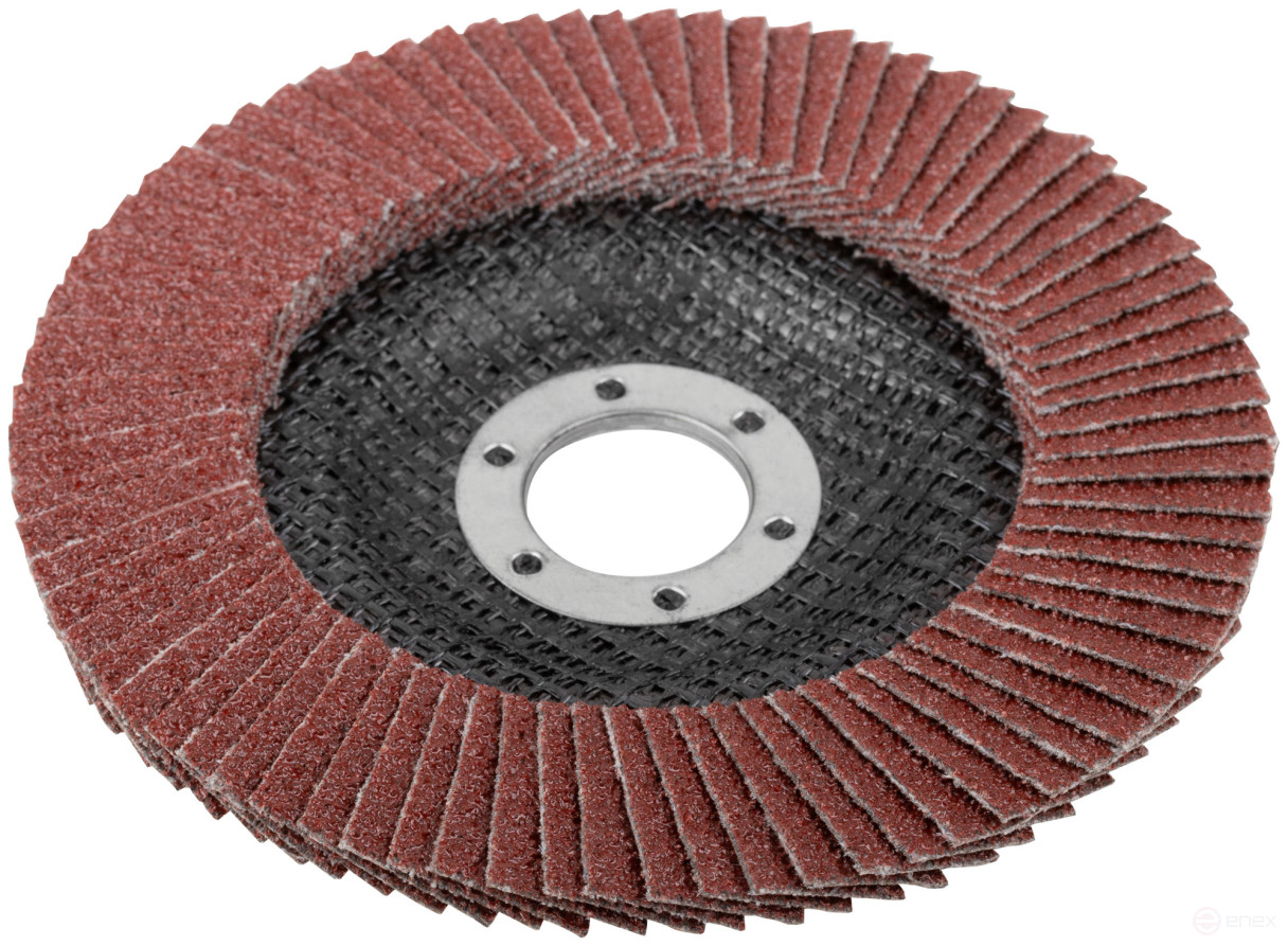 Flat petal end circle 125 mm, P 60