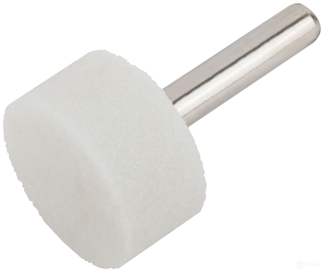 Abrasive ball (for metal), shank 6 mm, cylinder 25x13 mm