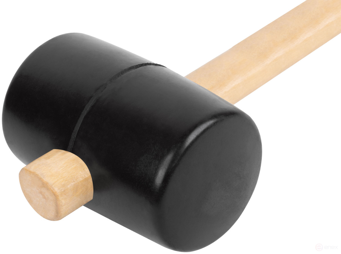 Rubber mallet, wooden handle 65 mm ( 600 gr )