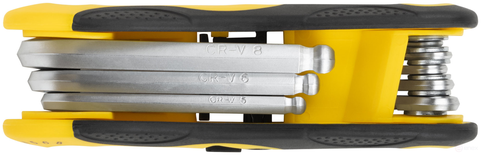 Ключи шестигранные с шаром CrV 8 шт. (1,5-8 мм) складные