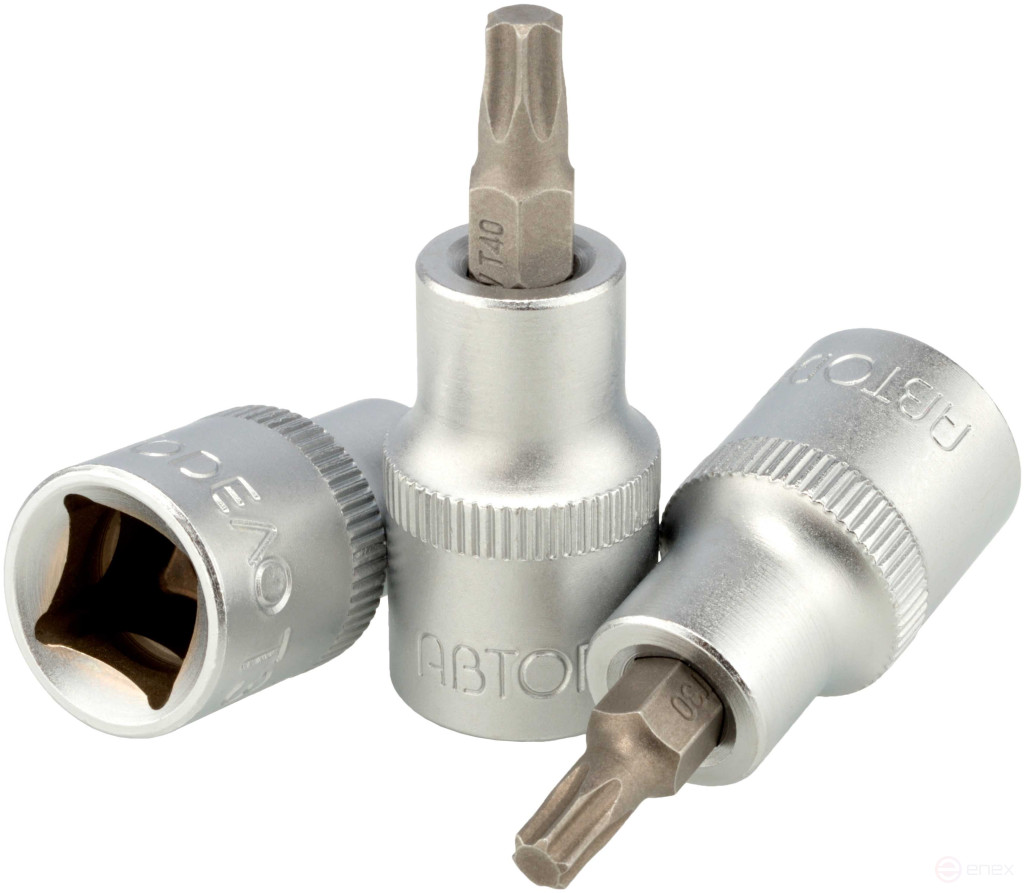 Головка со вставкой TORX T10 (1/2";L=55mm) АвтоDело (39302)