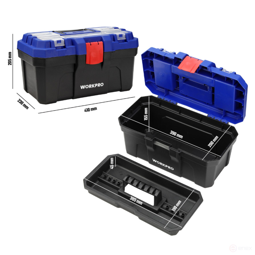 Tool box 16" WP283001 WORKPRO