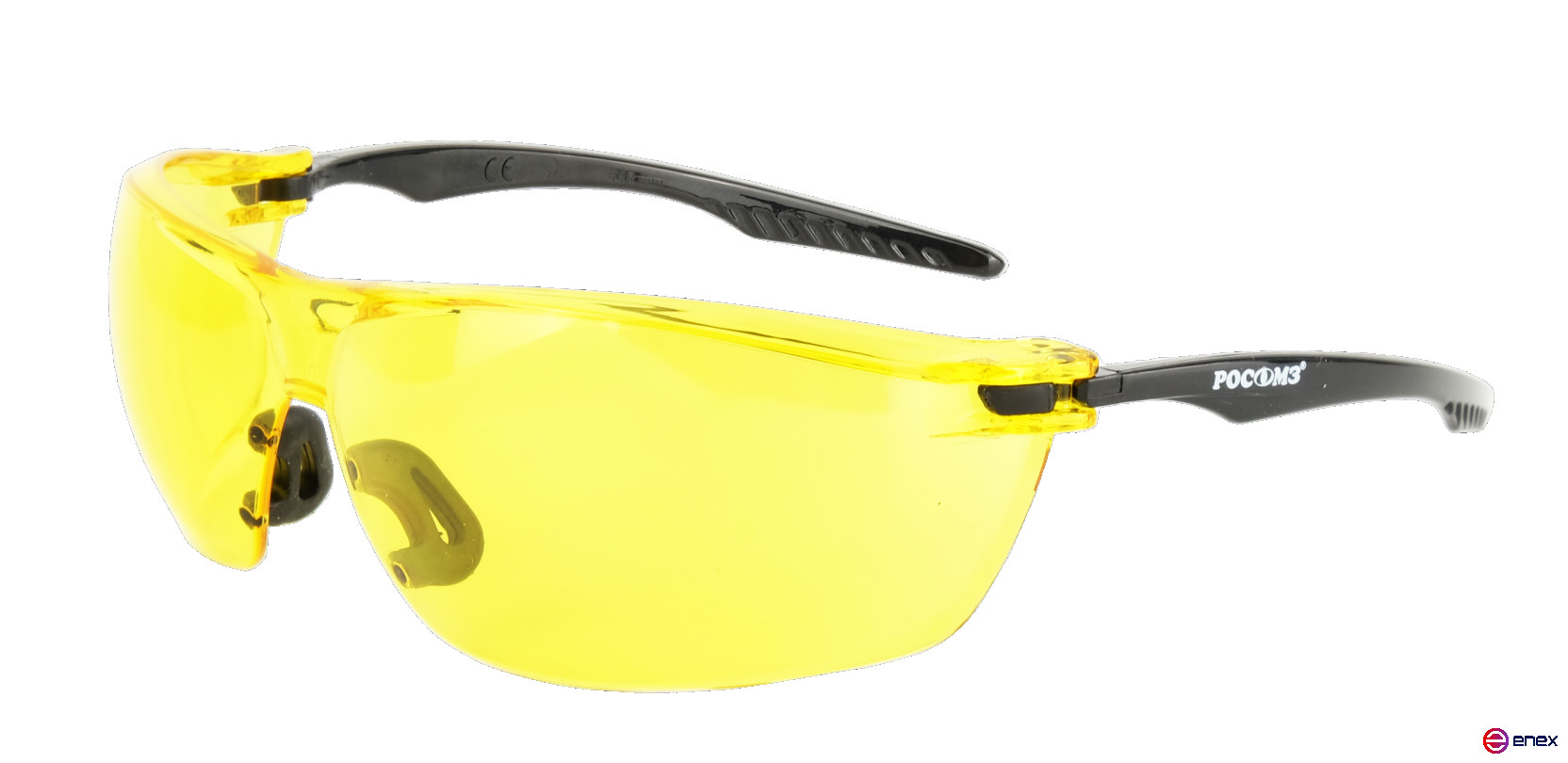 Safety glasses open O88 SURGUT CRYSTALLINE® (2-1.2 PC) with a soft nose guard, 30 pcs.