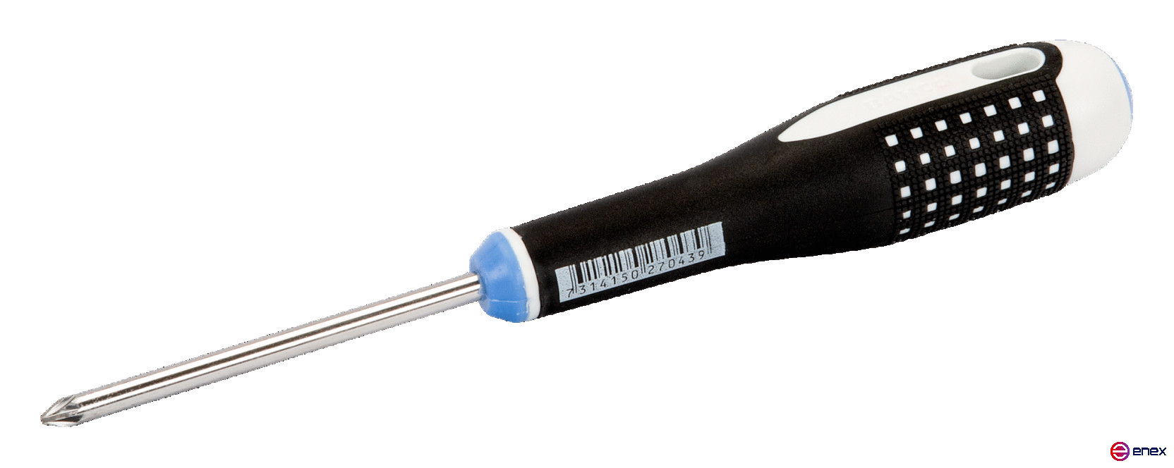 Screwdriver with ERGO handle for Pozidriv PZ 1x75 mm screws, stainless steel