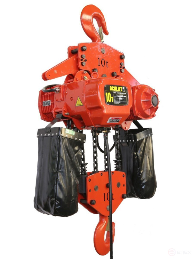 Таль электрическая цепная OCALIFT 10-04S 10 т 9 м 380в на крюке