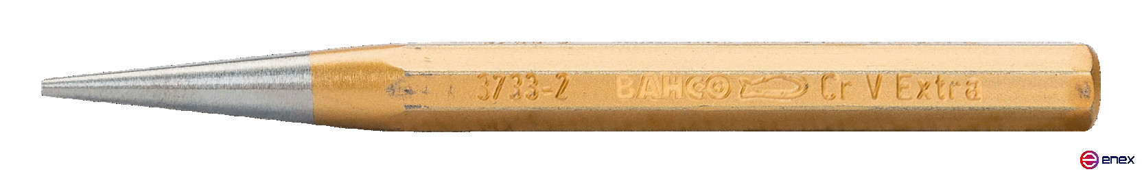 Конический пробойник 6 мм, с восьмиугольным хвостовиком и покрыты лаком медного цвета, 120 мм