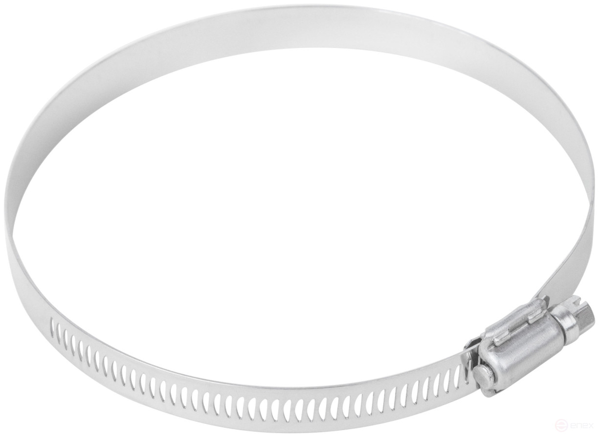 Crimping clamp, 12.7 mm wide, stainless steel.steel 105-127 mm