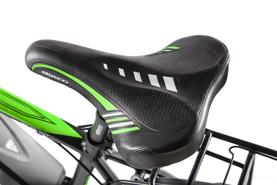 Велогибрид Eltreco XT 800 new Черно-зеленый-2138