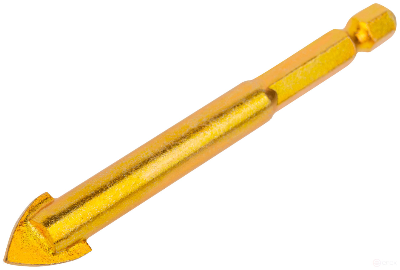 Universal drill bit for tiles, glass, porcelain stoneware, concrete, brick, hexagonal U-shank for a bit, 12x85 mm