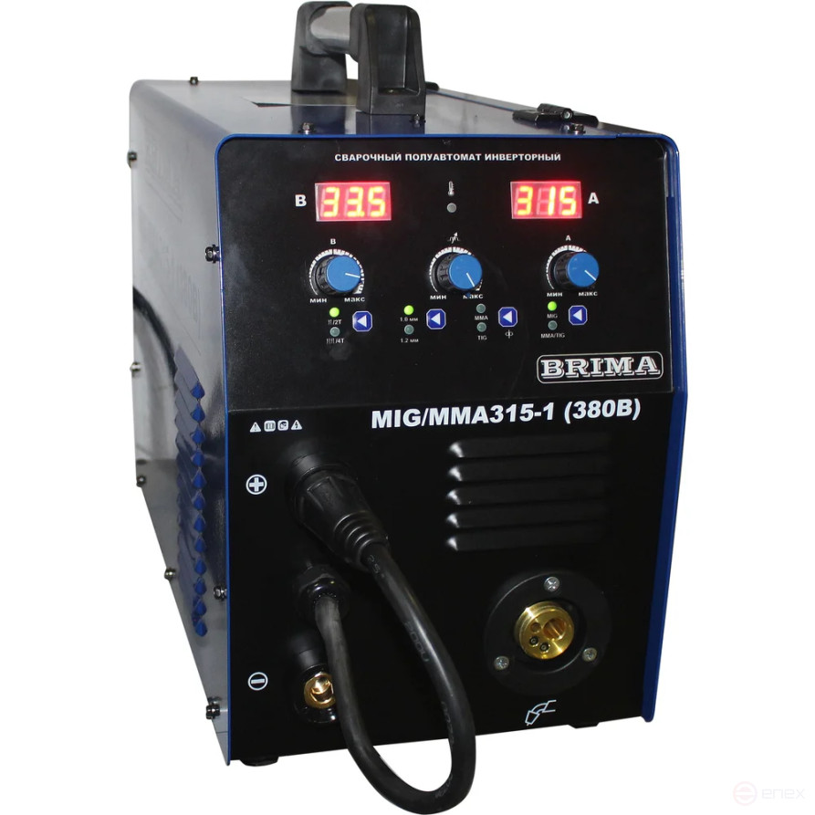 Semi-automatic welding machine MIG/MMA-315-1 (380V) (15kg) "BRIMA" with NAKS