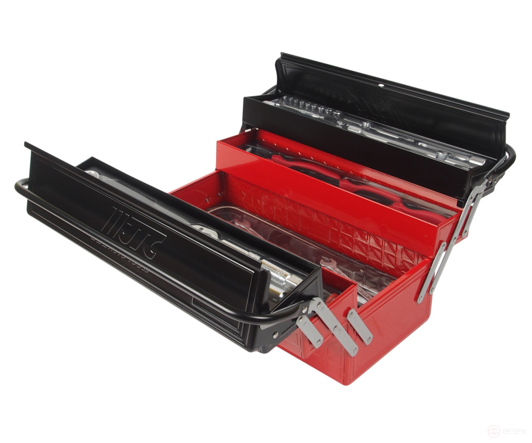 75-piece tool kit in a portable toolbox (5 trays) JTC