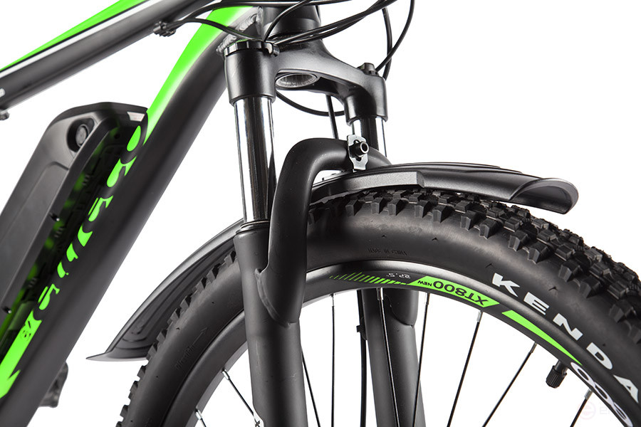 Велогибрид Eltreco XT 800 new Черно-зеленый-2138